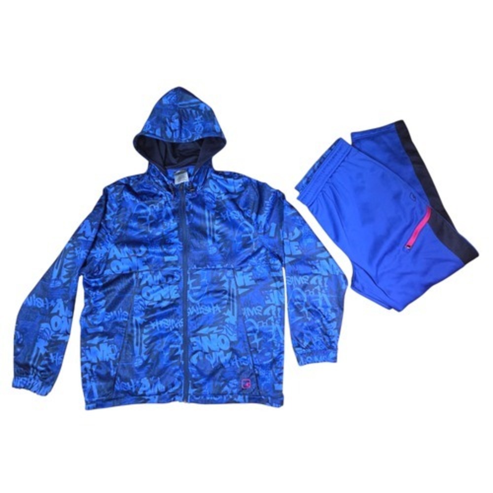 And1 Basketball Jumpshot Blue Graffiti Jacket And Pants Mens XL